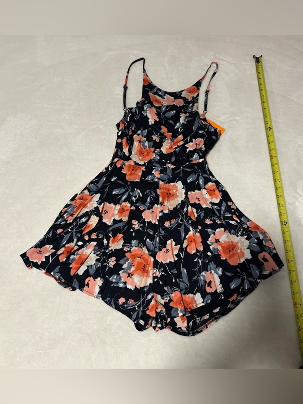 New Alivegirl size 10 floral romper flower summer women junior beach casual vaca